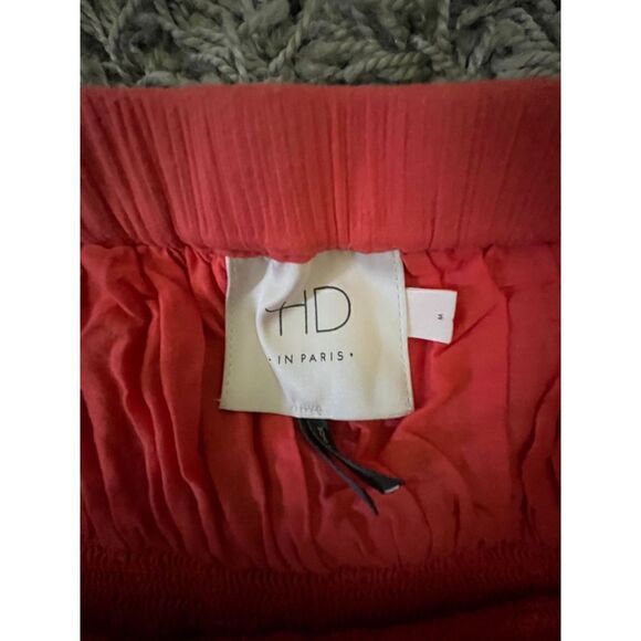 Anthropologie H in Paris Coral Strapless Midi Dress M - Picture 11 of 12